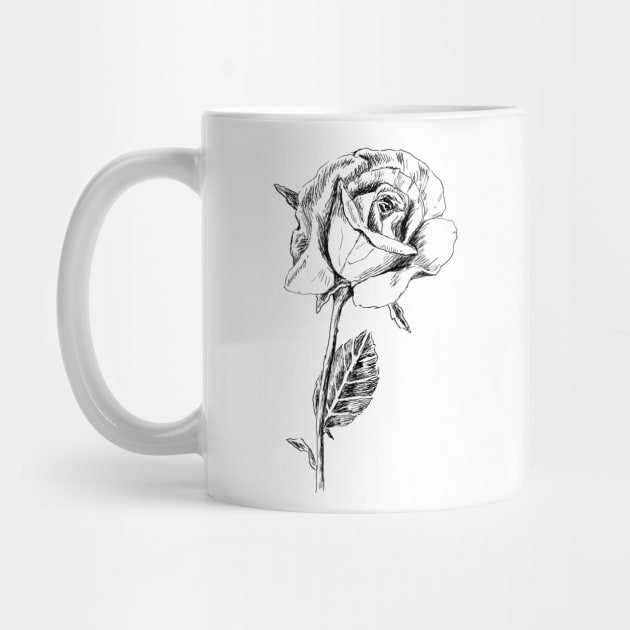 Rose Print by rachelsfinelines